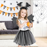 9 x Brand New YeahBoom bat costume children, Halloween bat costume, wings cape, costume bat set, bat magic wand, vampire bat wings cape, bat masquerade, costume party fancy dress - RRP €81.54