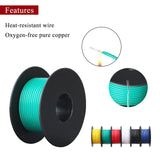 1 x RAW Customer Returns PVC Electrical Wire-18 AWG 0.8 mm 6 Colors Each Color 6M Stranded Tinned Copper Wire for DIY, RC Model, Lamps, Home Appliances, Meters etc - RRP €18.54