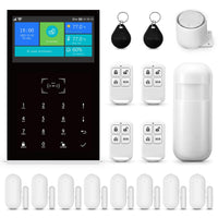 1 x RAW Customer Returns PGST Alarm System Complete Set, WiFi GSM 2G Wireless Home Burglar Alarm System Kit Tuya Smartlife APP Alexa, with Siren Window Door Sensor Security for Home, Office - RRP €120.0