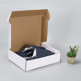 1 x RAW Customer Returns Giftgarden shipping box, foldable, 305 x 229 x 76 mm, 20 pieces, cardboard, self-assembly, for shipping or storage, white - RRP €30.99