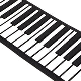 1 x RAW Customer Returns Roll-Up Piano, Portable Electronic Piano with 88 Keys, Bluetooth Soft Keyboard with Two Speakers, Foldable Educational Electronic Digital Music Piano Keyboard for Black  - RRP €108.89