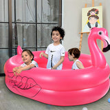 1 x RAW Customer Returns Paddling pool, children s pool, inflatable pool, flamingo swimming pool with inflatable soft floor for outdoors, indoors, garden 150 cm  - RRP €36.29