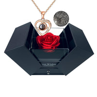 23 x Brand New GUCHO Eternal Rose Rose Box with I Love You Necklace in 100 Languages, Gift, Women, Girlfriend, Mother s Day - RRP €417.22