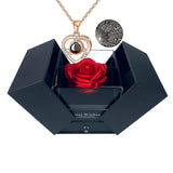 1 x RAW Customer Returns GUCHO Eternal Rose Rose Box with I Love You Necklace in 100 Languages, Gift, Women, Girlfriend, Mother s Day - RRP €21.99