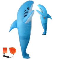 1 x RAW Customer Returns Inflatable shark costume Unusual costume in adult size Premium quality Made of very durable polyester - Comfortable to wear Includes inflation system OriginalCup  - RRP €36.99