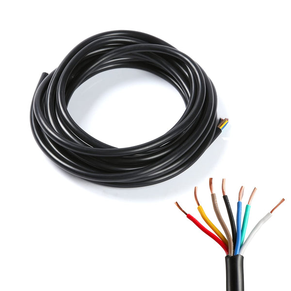 1 x RAW Customer Returns TUKER 7 Core Trailer Electrical Cable 10m, 7 Pole Car Trailer Cable for Caravan Truck - RRP €29.99