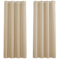 1 x RAW Customer Returns PONY DANCE thermal curtain, heat-insulating blackout curtains, eyelet curtains, set of 2, bedroom curtains and curtains, short, opaque, H 175 x W 140 cm, haze blue - RRP €31.81