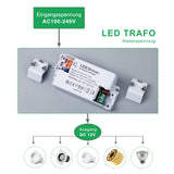 1 x RAW Customer Returns REYLAX LED transformer 12V 15W, LED driver electronic transformer, 1250mA 230V to 12V DC LED switching low-voltage transformer, constant voltage power supply for LED lamps, not dimmable 75x38x23mm - RRP €10.94