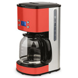 1 x RAW Customer Returns H.Koenig MG30 American Coffee Machine, plastic, Stainless Steel, Red - RRP €44.99