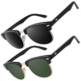 3 x Brand New CGID Retro Sunglasses Men Women Polarized Half Frame UV400 Protection - RRP €75.6