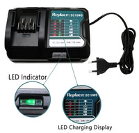 1 x RAW Customer Returns GOLEMON 12V 2x 4.0 Ah BL1041B battery with charger DC10WD for BL1016 Bl1021B BL1020B BL1040B replacement for Makita DF031D DF0331D TD110D JR103D JR105D MP100DZ HSS01D HP332D charger 4000mAh  - RRP €66.86