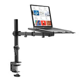 2 x RAW Customer Returns suptek Monitor arm with laptop holder fully adjustable for 13 -27 screens fully adjustable 40cm rod MD6421TP004 - RRP €91.98