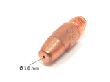 1 x RAW Customer Returns ELCAN 10 copper contact tips M8x30x10mm for 36kd and 501D torch 0.8 1.0 1.2. Welding gun consumables and accessories. 1.0mm mig mag wire welding torch nozzles - RRP €10.95