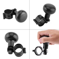 1 x RAW Customer Returns Heitune Black Universal Car Heavy Duty Steering Wheel Knob Spinner Grip Ball - RRP €12.29