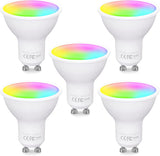 1 x RAW Customer Returns Fitop GU10 Alexa light bulbs WiFi smart lamp, 4.7W equivalent to 50W, RGB 16 million colors warm white-cold white, dimmable via app or voice, compatible with Alexa Google Home, no hub required, 5 pieces - RRP €32.76