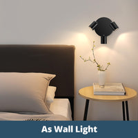 1 x RAW Customer Returns Schiele Ceiling Spotlight 3 Bulbs Round, GU10 Ceiling Light Spotlight Swiveling, Black Ceiling Lamp Spotlight Rotatable Ceiling Spotlights for Kitchen, Bedroom, Living Room, Hallway, Without Bulb - RRP €29.27