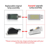 1 x RAW Customer Returns Asasytal Under Door Lighting Car Footwell Lighting, 6000K, Super Bright Glove Box Bulb, Luggage Lamps, Compatible with VW Seat, Audi A2, S2, Q5, Q7, R8 etc., White, 2 Pack - RRP €23.34