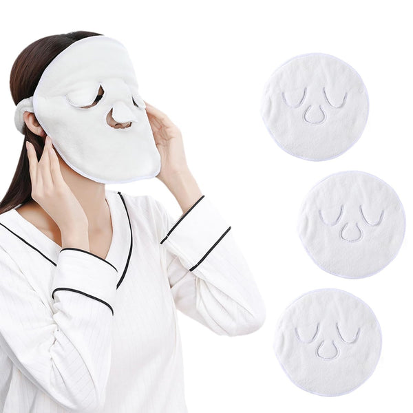 46 x Brand New LuWomenre Reusable Face Towel Mask Hot and Cold Towel Towel Masks Towel Mask for Face Masks Machine Towel Towel for Women Girls - RRP €938.4