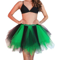 1 x Brand New Flovel Women s St. Patrick s Day Tulle Skirt 50s Rockabilly Petticoat Puffy Tutu Underskirt Short Ballet Dance Dress Ball Gown Irish Costume Tulle Skirt M, Green  - RRP €19.75