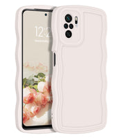 1 x RAW Customer Returns YINLAI Case for Xiaomi Redmi Note 10 4G Note 10S, Wave Shape Soft Silicone Shockproof Bumper Cover Xiaomi Redmi Note 10S - White - RRP €21.6