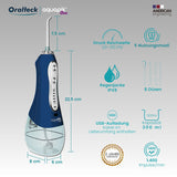 1 x RAW Customer Returns Aquapik One, portable Dental and Nasal Irrigator. Includes 8 multifunctional nozzles. 5 modes of use. Capacity 300 ml. Rechargeable battery. Recommended for the whole family White  - RRP €34.61