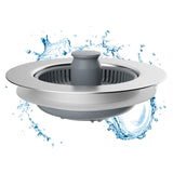 1 x RAW Customer Returns Hibbent kitchen sink plug, stainless steel shell with anti-clogging strainer, filter out food residue, universal sink strainer and odor prevention - depth of the sink 22 mm - RRP €14.75