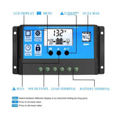 1 x RAW Customer Returns Y H 30A 12V 24V Automatic Solar Charge Controller PWM LCD Dual USB 5V Output Solar Panel Photovoltaic Controller - RRP €13.18