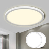 1 x RAW Customer Returns LQWELL Ceiling Light LED Ceiling Lamp, IP44 Waterproof Bathroom Lamp Round Flat 18W 4000K 1600LM Modern Simple Lamp Thin for Living Room Bathroom Bedroom Kitchen Balcony Basement Office, 220 24mm - RRP €21.88