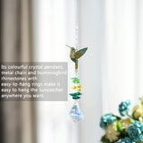 1 x RAW Customer Returns H D HYALINE DORA Rhinestone Hummingbird with Crystal Suncatcher, Stained Glass Window Hanging Ornament, Crystal Prism Suncatcher, Outdoor, Indoor, Home Garden, Party Decoration - RRP €9.97