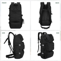 1 x RAW Customer Returns VINBAGGE Hiking Backpack Military Men Women Waterproof Tactical Backpacks 30L Black Backpack Trekking Backpack Boys for Camping Travel Outdoor Bundeswehr Survival - RRP €40.99