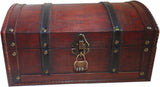 3 x RAW Customer Returns infinimo wooden box with lid, treasure chest with combination lock - treasure chest for children, large gift box with lid made of wood for weddings and birthdays - RRP €95.85