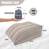 1 x RAW Customer Returns SAHEYER vein pillow leg elevation pillow, inflatable vein pillow and leg pillow elevation, vein pillow for the legs comfort improves blood circulation and reduces swelling - RRP €26.54