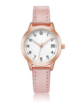 1 x RAW Customer Returns CIVO Ladies Watch Pink Leather Ladies Watch Analogue Waterproof Small Dial Design Wrist Watch Women Quartz Date Elegant Ladies Watches - RRP €19.15