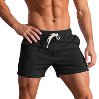 1 x RAW Customer Returns Sports shorts for men, in breathable cotton, Black, M - RRP €24.0