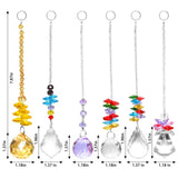 1 x RAW Customer Returns Suncatcher crystal, hanging window decoration, crystal pendant, colorful crystal rainbow, hanging wind chime, Feng Shui suncatcher clear crystal, prism ball rainbow maker glass prism for the garden - RRP €20.4