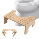 1 x RAW Customer Returns Bigingjia Bamboo Toilet Stool, Foldable Toilet Stool for Adults, Non-Slip Squatty Potty Stool, Healthy and Portable Toilet Stool WC Stool for Natural and Comfortable Excretion - RRP €34.78