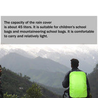 1 x Brand New realitulationax 2 Pieces Backpack Rain Cover Backpack Cover Rain Covers Waterproof Rain Cover Rain Cover Backpack Protective Cover for Camping Hiking School Beginners - RRP €36.0