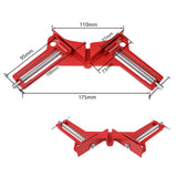 1 x RAW Customer Returns BOOMSTART 4 pieces 90 degree right clamp angle clamp corner clamp wood metal welding frame clamp screw clamp set corner clamp miter clamp right angle angle clamp - RRP €12.75