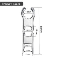 2 x Brand New 2 Pieces MC4 Connector Wrench, Solar Panel Cable Wrench, Photovoltaic System Cable and Connector Wrench, Photovoltaic Solar Panel Mounting Tool Silver  - RRP €21.22