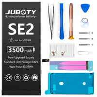 1 x RAW Customer Returns JUBOTY Battery for iPhone SE2 2020 3500mAh, New Upgrade Li-ion High Capacity Battery Replacement for iPhone SE2 2020 Model A2275 A2296 A2298 with Complete Professional Repair Kit - RRP €19.15