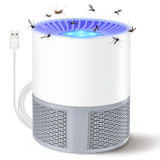 1 x RAW Customer Returns Insect killer, USB electric fly trap, mosquito trap, mosquito lamp, mosquito killer lamp with light, fruit fly trap for kitchen, indoor, outdoor L , Grey04 - RRP €19.99