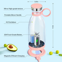 1 x RAW Customer Returns MIAOKE Portable Blender, Fashion Portable Blender for Shakes and Smoothies, 11oz Magnetic USB Fast Charge Mini Bottle for Travel Outdoor Gym Office Cars Gift PK - RRP €35.38