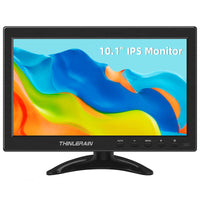 1 x RAW Customer Returns Thinlerain 10.1 inch Small PC Monitor Mini Monitor 1366x768 LED IPS Screen with HDMI VGA Monitor for Computer, Laptop, Built-in Speaker - RRP €69.99