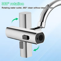 1 x RAW Customer Returns New waterfall kitchen faucet, waterfall kitchen faucet, 360 rotating faucet attachment, kitchen sink faucet for kitchen sink - RRP €9.44