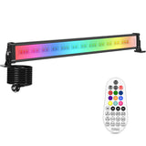 1 x RAW Customer Returns Left RGB LED spotlight 42W wallwasher with remote control outdoor spotlight dimmable floodlight colorful IP66 waterproof light bar with memory function for outside inside garden DJ home party Christmas decoration - RRP €28.8