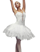 1 x RAW Customer Returns Gardenwed tutu white petticoat tutu short women s skirt tulle skirt white carnival costume rockabilly dresses 50s retro tutu white women s skirts ballet dance dress white S - RRP €19.18