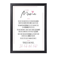 30 x Brand New Fjllrven Definition Poetry Art Print Poster Christmas gifts, Mother s Day Mother s Day Gift Wall Art Christmas gifts for mom birthday Living room DINA A4 with black frame - RRP €544.2