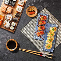 1 x Brand New Sushi Set, 9 PCS Bamboo Sushi Rolling Mat Sushi Kit Sushi Mat Includes 2 Sushi Rolling Mats, 1 Rice Paddle, 1 Rice Spreader, 5 Pairs of Chopsticks Beginner Tools DIY Kit - RRP €7.04