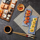 1 x Brand New Sushi Set, 9 PCS Bamboo Sushi Rolling Mat Sushi Kit Sushi Mat Includes 2 Sushi Rolling Mats, 1 Rice Paddle, 1 Rice Spreader, 5 Pairs of Chopsticks Beginner Tools DIY Kit - RRP €7.04