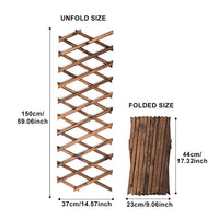 1 x RAW Customer Returns Wooden Trellis Frame Decoration Outdoor Garden Plant Climbing Extendable Fence Wooden Trellis 150 x 37 cm, 0.7 cm thick - RRP €18.04